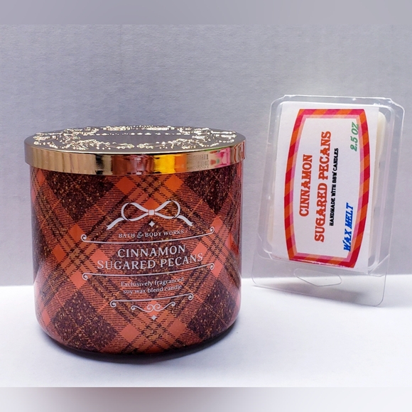 CINNAMON SUGARED PECANS -Bath & Body Works Candle Wax Melts- $8 per pack - Picture 7 of 9